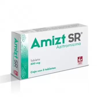 AMIZT SR 500 MG CAJA CON 3 TABLETAS