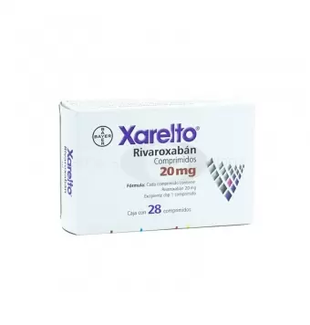 XARELTO 20 MG CON 28 COMPRIMIDOS