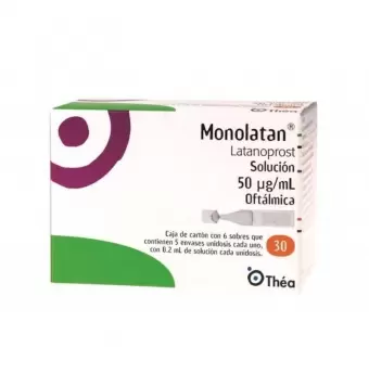 MONOLATAN DE 50 MG / ML SOLUCIÓN OFTÁLMICA CON 6 SOBRES