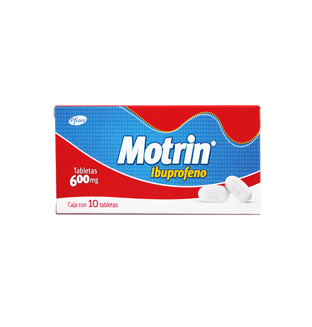 MOTRIN DE 600 MG CON 10 TABLETAS