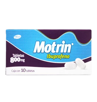 MOTRIN DE 800 MG CON 10 TABLETAS