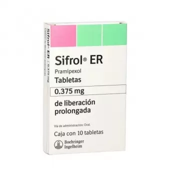 SIFROL ER DE 0.375 MG CON 10 TABLETAS