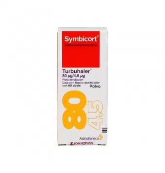 SYMBICORT DE  80 MG / 4.5 MCG POLVO CON 60 DOSIS