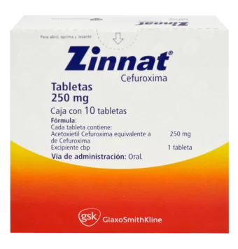 ZINNAT DE 250 MG CON 10 TABLETAS
