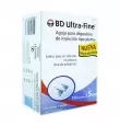 BD ULTRA-FINE DE 31 G X 5 MM CON 10