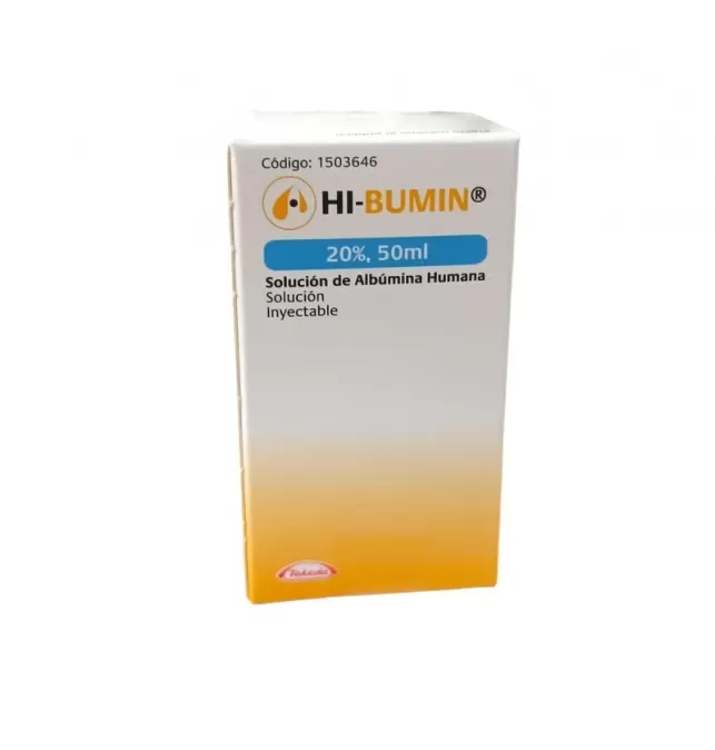 HI-BUMIN SOLUCION DE ALBUMINA HUMANA 20% INYECTABLE 50 ML