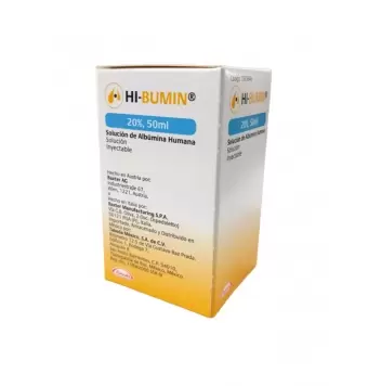 HI-BUMIN SOLUCION DE ALBUMINA HUMANA 20% INYECTABLE 50 ML (1)