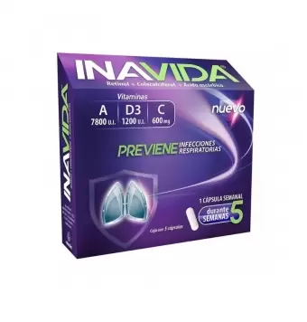 Inavida 7800/1200Ui 600Mg Caja Con 5 Cápsulas