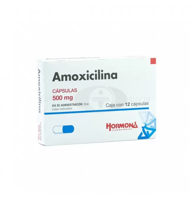 AMOXICILINA 500 MG CON 12 CÁPSULAS