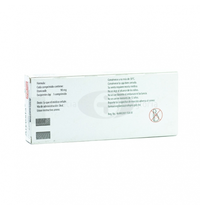 ARCOXIA 90 MG CON 14 COMPRIMIDOS