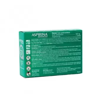 ASPIRINA ADVANCED 500 MG CON 20 TABLETAS (1)