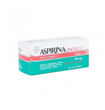 ASPIRINA PROTECT 100 MG CON 84 TABLETAS