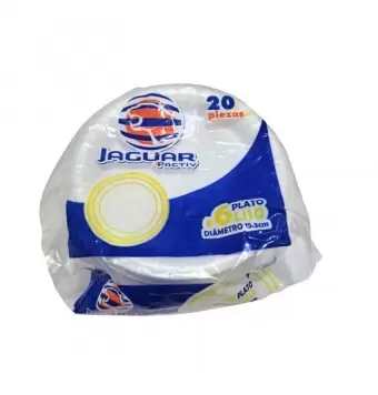 Plato Desechable Pastelero Jaguar Con 20 Piezas