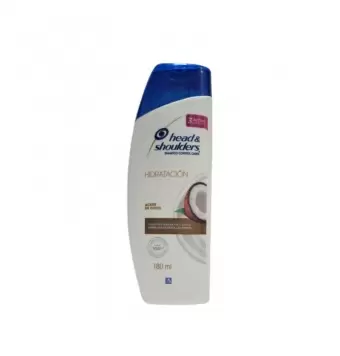 Shampoo Head & Shoulders Hidratación Aceite De Coco 180 Ml