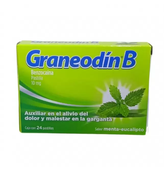 Graneodín B Sabor Menta Eucalipto con 24 Pastillas