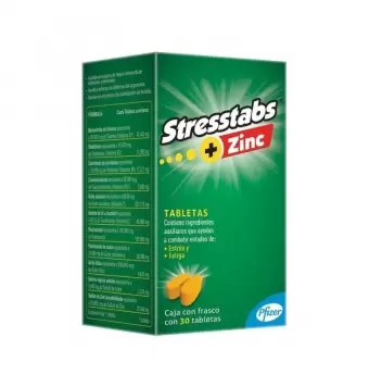 Stresstabs + Zinc Con 30 Tabletas