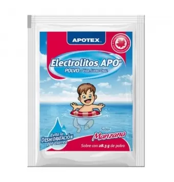 ELECTROLITOS APO 28.3 G CAJA 4 SOBRES SABOR MANZANA (1)