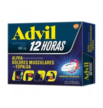 Advil 12 Horas 600Mg 6 Tabletas
