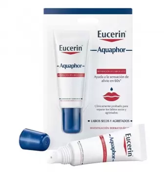 Pomada Eucerin Aquaphor Para Labios Secos 10 Ml
