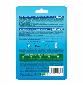 Mascarilla Garnier Hidra Bomb Acido Hialurónico 28 G