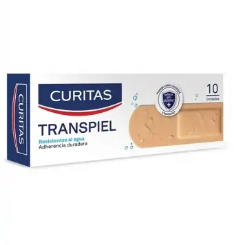 Curitas Transpiel Resistentes Al Agua, 10 Piezas