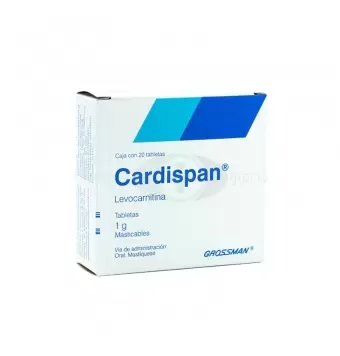 CARDISPAN 1 G CON 20 TABLETAS MASTICABLES