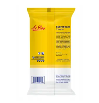 Cubrebocas Le-Roy Desechables Plisado 5 Piezas