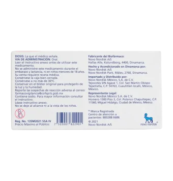 Rybelsus (Semaglutida) 7 Mg 30 Tabletas - Mejor Precio