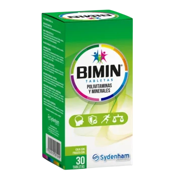 Bimin Polivitaminas y Minerales 30 Tabletas | Farmacia Gloria