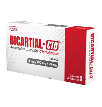 Bicartial-CTD 5/100/25 Mg 30 Tabletas | Precio y Usos