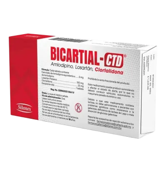 Bicartial-CTD 5/100/25 Mg 30 Tabletas | Precio y Usos