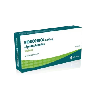 Hidroferol (Calcifediol) 0.266 Mg 3 Cápsulas | Precio y Usos