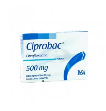 CIPROBAC 500 MG CON 14 TABLETAS