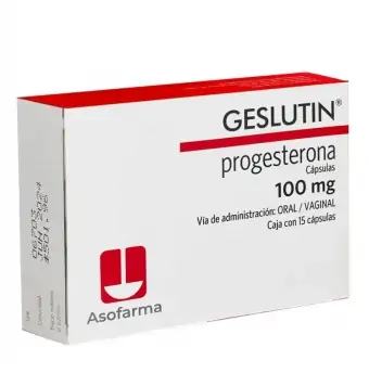 Geslutin 100 Mg 15 Cápsulas | Precio y Usos en Farmacia Gloria