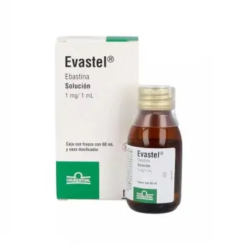 Evastel Solución 1 Mg / 1 Ml Frasco 60 ML | Precio y Usos