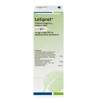 LETIPRET 16.8 G / 1.68 G / 100 ML JARABE HERBOLARIO