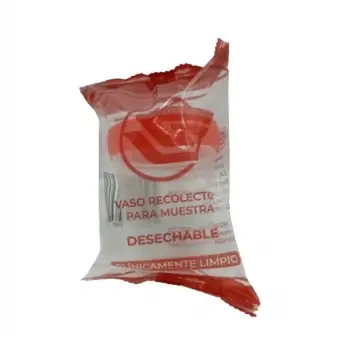 Vaso Recolector para Muestra Clínicamente Limpio 100 ML