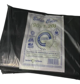 Bolsa Basura Tamaño Grande 90 x 120 CM Color Negro | En Coatzacoalcos