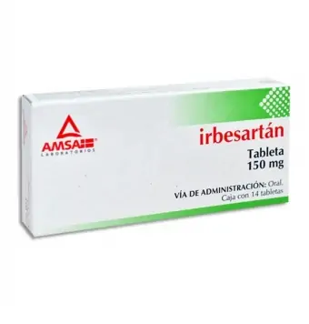 Irbesartán 150 Mg 14 Tabletas AMSA