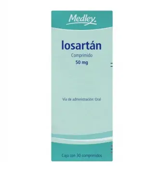 Losartán 50 Mg 30 Comprimidos Medley | Precio y Usos