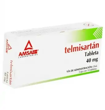 Telmisartán 40 Mg 14 Tabletas AMSA | Precio y Usos