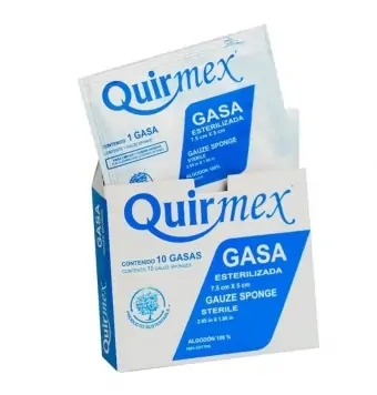 copy of GASA ESTERIL QUIRMEX 10 X 10 CON 10 PIEZAS