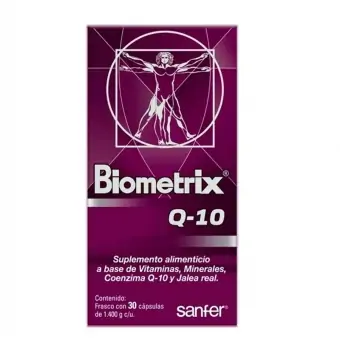 BIOMETRIX Q-10 SUPLEMENTO ALIMENTICIO 30 CÁPSULAS