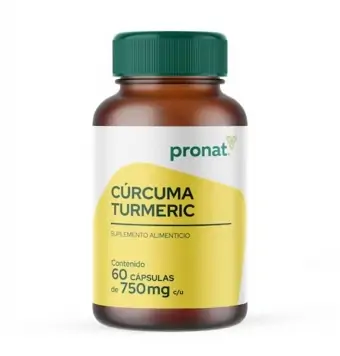 CURCUMA PRONAT SUPLEMENTO ALIMENTICIO 750 MG 60 CÁPSULAS
