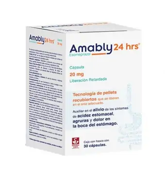 AMABLY 24 HRS 20 MG 30 CÁPSULAS DE LIBERACIÓN PROLONGADA