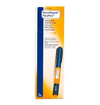 NOVORAPID FLEXPEN 100U/ML CON PLUMA PRELLENADA 3 ML