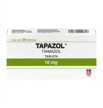 TAPAZOL 10 MG 20 TABLETAS