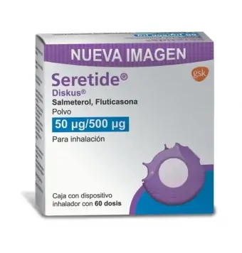 SERETIDE DISKUS 50 MG / 500 MG 60 DOSIS