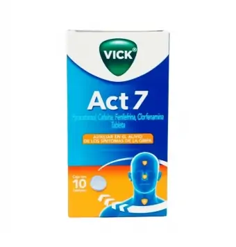 VICK ACT 7 GRIPA 10 TABLETAS