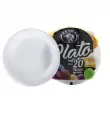 PLATO DESECHABLE LISO N.8 REYMA 20 PIEZAS